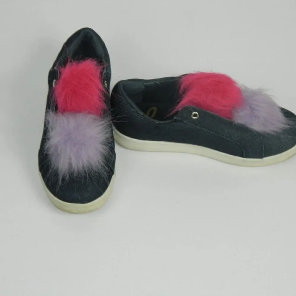 Sam Edelman Slip On Sneakers Cynthia Blue Denim‎